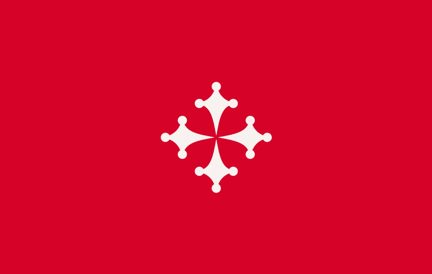 The harmonized Pisan cross on the red of the city flag